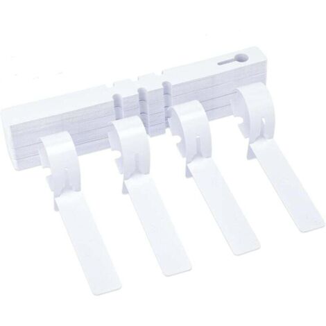 100 pièces etiquette jardin,etiquette plante,étiquettes pour arbre, 2 x 21 cm etiquette potager plastique,blanc (1/4)