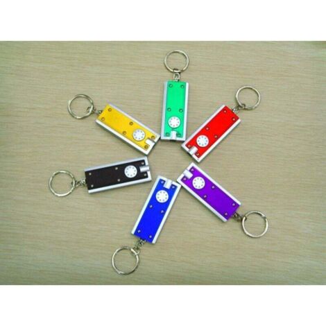 Lot De 10 Porte-clés LED – Lampe Torche Mini Cadeau – Couleurs Aléatoires