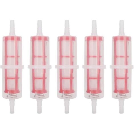 5 Pièces Filtres à Essence, Filtre à Carburant Universel 8-10mm Rapide de Filtre à Essence, Filtre à Essence de Remplacement Pour Chariot élévateur Tondeuse à Gazon Voiture Moto (1/4)