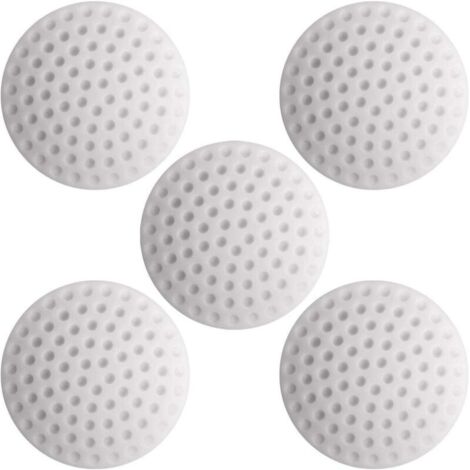 Bloque Porte Protecteur de Silicone Autocollant, Boutée de Porte Adhesive, Door Stopper, Pare-Chocs de Poignée de Porte Blanc 5 Pièces (1/4)