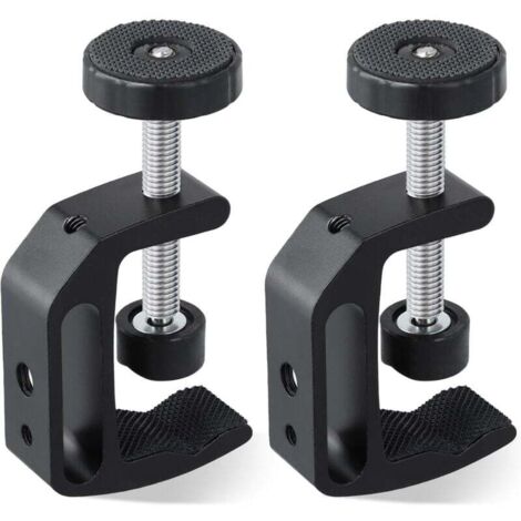 Lot de 2 Pinces en C en Alliage D'aluminium Universelle Serre-joint de Table Pinces en C Robustes Pour le Bricolage pour le Travail et la Réparation du Bois Précis (1/4)