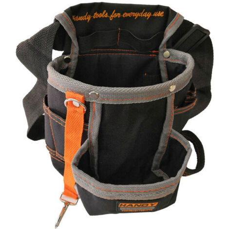 Ceinture Porte Outils Portable en Tissu , Sac à Outils Ceinture avec Ceinture Réglable Poche pour Organisateur Stocker Electriciens Chantier Outil pour des le Jardinage (1/4)