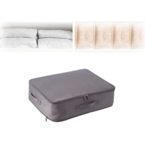 Organisateur D'auto-compression Ultra Peu Encombrant, Sacs D'emballage de Compression, Sacs De Rangement Pour Vêtements, Couvertures ScelléEs Sous Vide,IdéAl Pour Le Mobile (1/4)