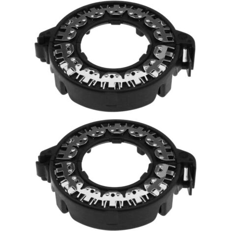 2pcs HID Phare Ampoule Retenue HID Ampoules Douille Adaptateur Base Support de Montage Xénon Retenue Support Remplacement pour D1S D2S D3S D4S Phare Ampoule, Noir (1/4)