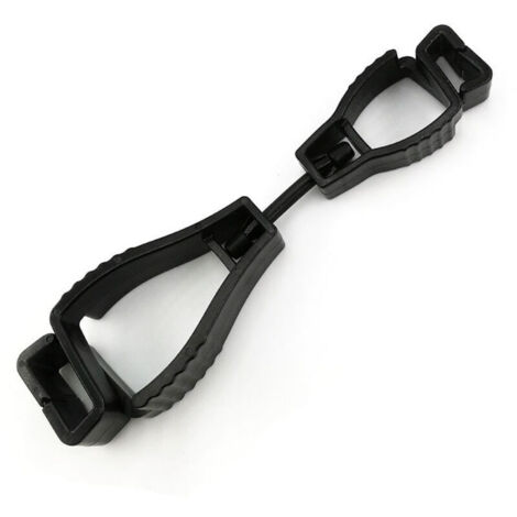 Porte-pince à gants, Gant Grabber Clip, 4 pièces pince à gant pince à gant de travail de sécurité pince à gant, pince à gant attrape attrape-gant de travail pour gants de travail (noir) (1/4)