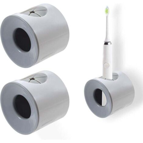 2 Pièces Porte Brosse à Dents Mural, Support Universel pour Brosse à Dents Électrique, Support Mural pour Brosse à Dents sans Perçage, Organisateur de Brosse à Dents pour Salle de Bain (1/4)