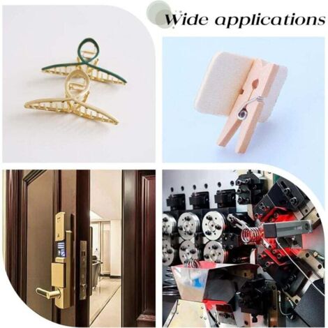 Ressorts D'extension En Acier Inox - Petit Ressort 0,3 Mm Avec Crochets - Pour Tension De Fil Et Bricolage