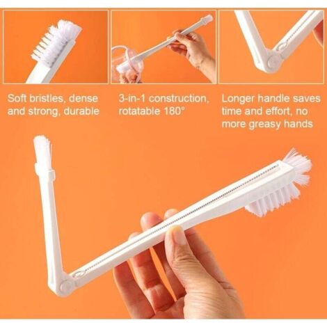 Goupillon Brosse de Nettoyage de tuyaux de 2m, Longue Brosse de Nettoyage, Outil de Nettoyage de réfrigérateur, dragage d'évier, Cuisine, Salle de Bains, Nettoyeur Flexible Deboucheur Evier