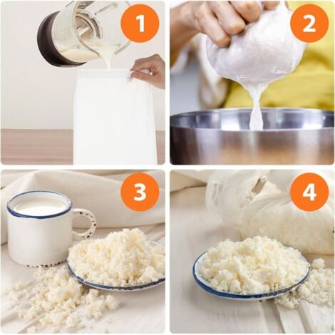 Lot De 8 Sacs à Lait De Noix En Nylon Réutilisables Avec Cordon De