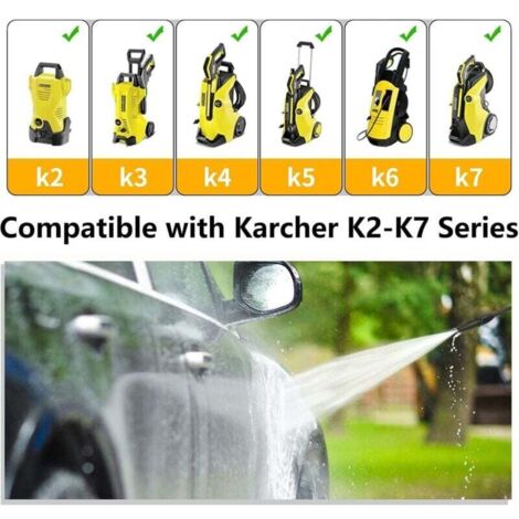 Lance Rotative Double Fonction Pour Nettoyeur Haute Pression Karcher K2 à K7 – Buse Turbo + Jet Réglable