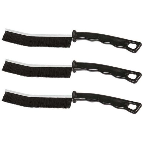 Brosse de Nettoyage des Interstices 3 pièces, Brosse Nettoyage Salle de Bainbrosse Joint Carrelag, Brosse de Nettoyage à Poils Durs pour Rainure Fenetre, Salle de Bain, Toilettes, Cuisine (1/4)