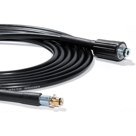Tuyau de rechange 6 m pour nettoyeurs haute pression Kärcher série K Kärcher K2, K3, K4, K5, K7, ancien modèle Click 14 mm x M22 femelle - Raccord rapide pour rallonge de nettoyage à l'eau
