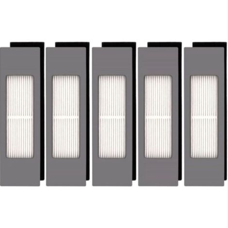(5 pièces) Filtre HEPA pour robot aspirateur Ecovacs DEEBOT OZMO 920 950 T8 AIVI Max T9 T5 N5 N7 N8+ N8 Pro Plus DX55 DX93 DJ65, kit de filtres pour aspirateur robot (1/4)