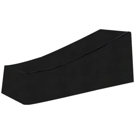 Housse de Chaise Longue Exterieur,Imperméable, Coupe-Vent, Anti-UV, Tissu Housse de Protection Bain de Soleil, Transat (210754080cm) - Noir (1/4)