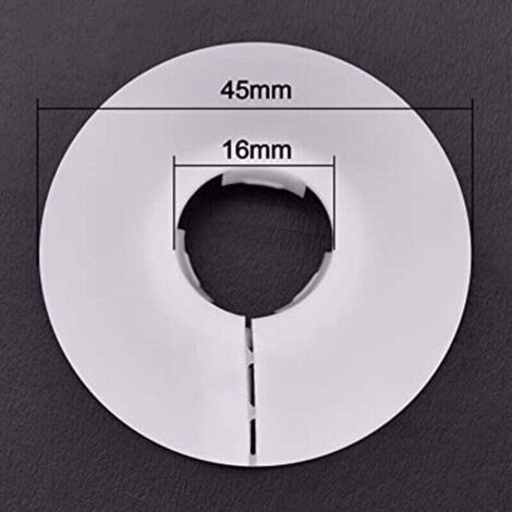 30 Pièces Rosaces Radiateur Ajustables 14-29mm - Cache Tuyau Blanc PVC, Finition Propre Et Élégante