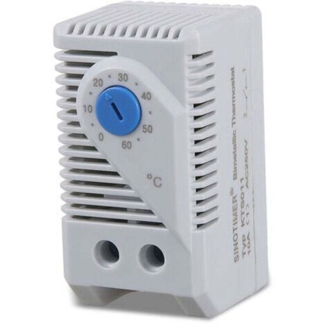 Thermostat Mécanique KTS011 Réglable 0-60°C – Régulateur De Température Normally Open Pour Chauffage, Ventilateur, Rail DIN
