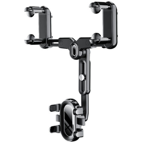 Support de téléphone de rétroviseur de voiture 360 Support de navigation rotatif pour auto (1/4)