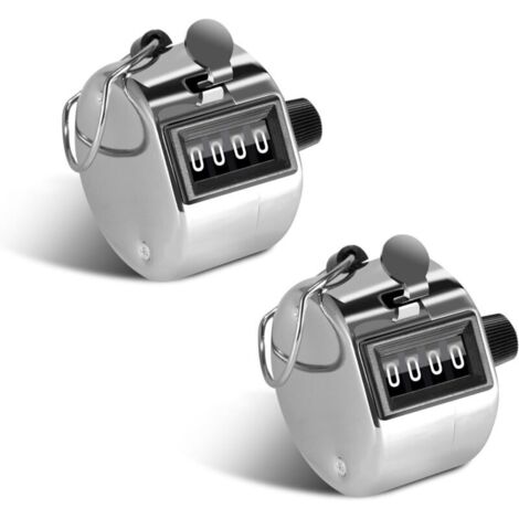 2 pieces Compteur Manuel 4 Chiffres Compteur de Passage pour Compteur de Personnes, Sport de Golf, École des Formateurs (1/4)