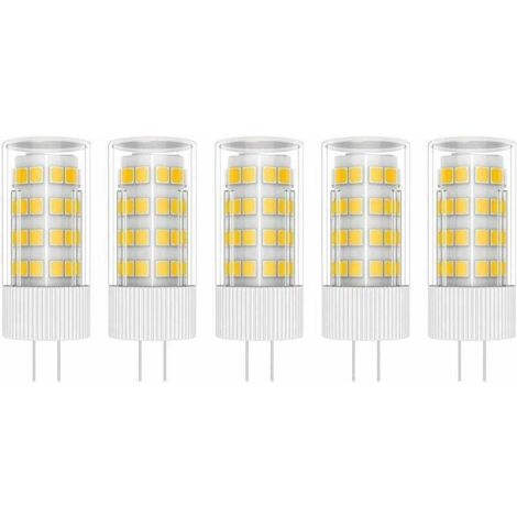 5X G4 Lampe LED 5W Ampoule Lampe 51 SMD 2835LEDs Blanc Chaud 3000K Ampoule LED Équivalent à lampe halogène 50W AC/DC 220V (1/4)