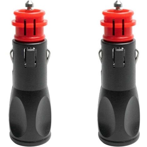 Prise allume cigare male,Adaptateur male allume cigare,Prise Fiche Male Allume Cigare,Fiches pour adaptateurs d'allume-cigare européens 12V - 2PC (1/4)