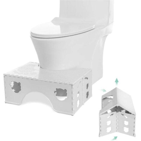 Tabouret de toilette pliable - Tabouret physiologique de salle de bain pour adultes et enfants - Marche pied toilette enfant