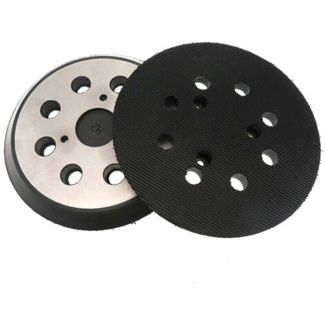 2 plateaux ponçage orbital 125mm 8 trous - Remplacement pour Makita BO M9202B BO5041 MT922 - Qualité OEM (1/4)