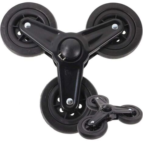 1 paire de roue chariot, chariot de courses, roues triangulaires pour chariot de courses, pièces de rechange pour roues de chariot, fournitures pour chariot, plastique (1/4)