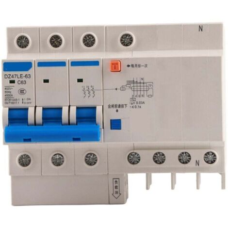 Disjoncteur Différentiel Résiduel DZ47LE-32 2P N C32 230V 32A 30mA (1/4)