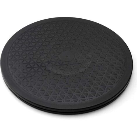 Plateau tournant robuste de 30,5 cm avec roulements à billes en acier pour écrans plats, ordinateur, TV, haut-parleurs, bonsaï, statue, organisateur d'armoire (1/4)