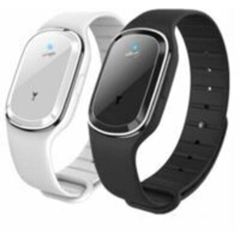 Lot de 2 montres-bracelets anti-moustiques à ultrasons, bracelet anti-moustiques pour enfants adultes, rechargeables par USB (1/4)