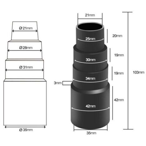 Ahlsen Lot De 4 Adaptateurs De Tuyau Universels Pour Robinets De 16mm