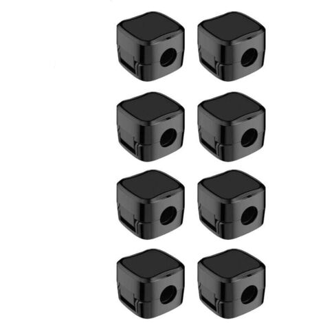 8Pcs Organisateur Câble Magnetique avec Auto-adhésifs, Clips Rangement de Câble, pour Câble Chargement USB, Câbles D'alimentation, pour Maison, Bureau (Noir) (1/4)