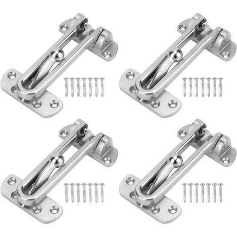 Serrure à Barre Articulée, 4 Pièces En Alliage De Zinc, Bras Extra épais Résistant Aux Chocs, 3 Positions Réglables (1/4)