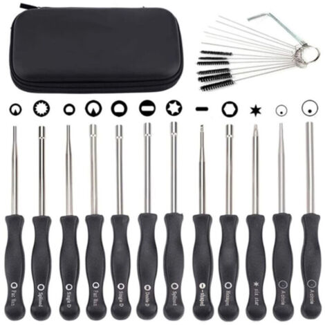 Lot de 12 outils de réglage de carburateur avec scredrivers acircle pour petit moteur 2 temps pour Husqvarna pour STHIL pour tronçonneuse ECHO (1/4)