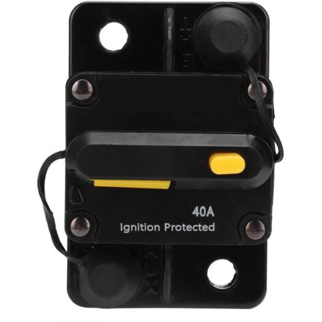 Disjoncteur Auto-Réarmable 40A DC12-42V avec Capot Étanche, Disconnecteur Électrique (1/4)