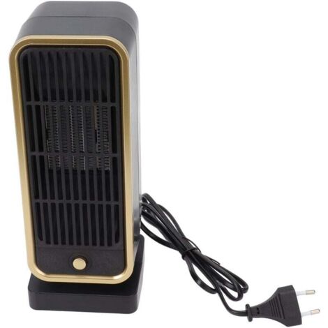 Chauffage d'appoint Protection contre la surchauffe Chauffage céramique PTC Silencieux 40dB ABS ignifuge Chauffage d'appoint portable Prise UE 220V à 250V (1/4)