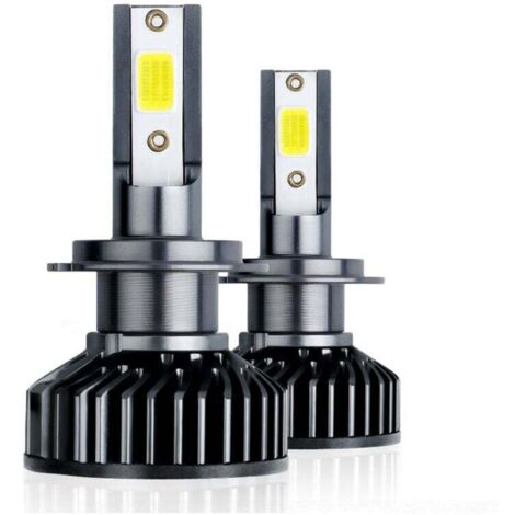Ampoule LED H7, phare de voiture et de moto 5000LM, phare de voiture antibrouillard, 12V 6000K, 2 ampoules (1/4)