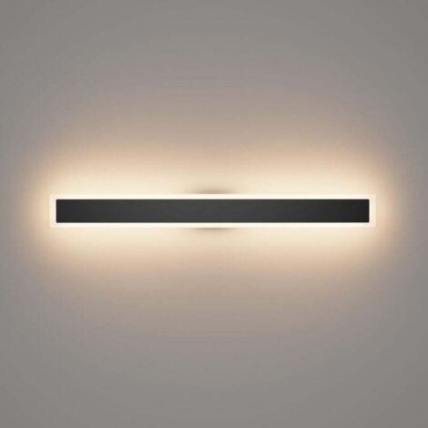 Applique Murale Longue Extérieure LED Villa 80CM IP54 Étanche Noir - Blanc Chaud 3000K - Jardin, Porche (1/4)