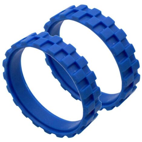 Roue en Caoutchouc Compatible avec Roue Centrale avec Pneus en Caoutchouc Antidérapant(bleu)