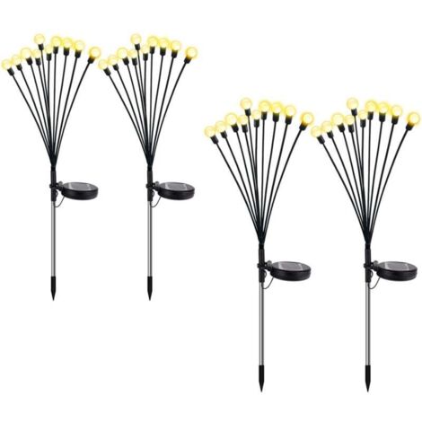 Lampe Luciole Solaire - Étanche pour Balcon, Jardin et Terrasse - Blanc Chaud (1/4)