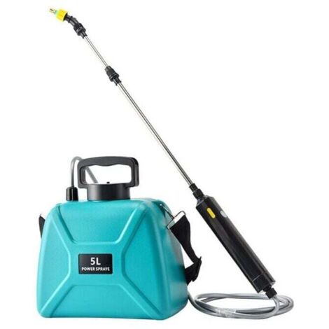 Pulvérisateur Électrique de Jardin - 3 Buses Réglable - USB Rechargeable - Protection des Plantes pour Jardin - Désherbage et Lavage de Voiture - 5L - Vert (1/4)