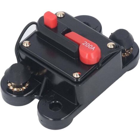 Disjoncteur DC 12-48V 200A à Réarmement Manuel, Protection Surtension pour Moteur de Véhicule (1/4)