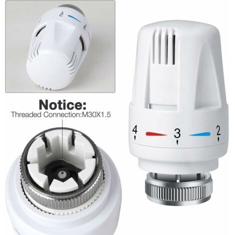 Adaptateur Pour Vanne Thermostatique De Radiateur - Compatible M30 X 1,5 Et M28 X 1,5, Améliore Gestion Chauffage - 8