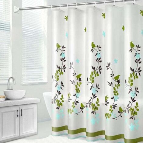 Rideau de Douche Design Milieu de Siècle - Impression Artistique Abstraite - Imperméable - pour Salle de Bain (1/4)