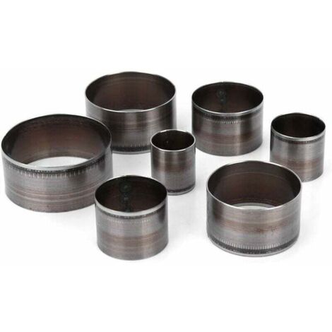 Emporte Piece Cuir Rond - 7pcs Outils de Coupe Cuir Trou Creux Emporte-Pièce - Ensemble de poinçons en Cuir à Main - Découpeur Cuir Meurt Circulaire - Moule de découpage meurent Maroquinerie (1/4)