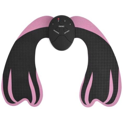 Machine massage lifting fessier EMS - Stimulation musculaire hanches - Noir et rose - Modelage corporel (1/4)