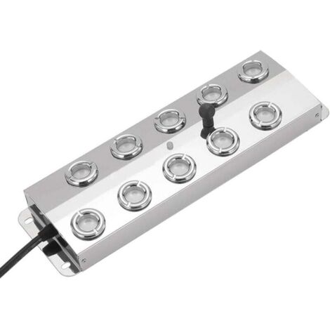 Système de brumisation extérieur pour étangs de poissons et jardins Construction en acier inoxydable réglable (dix têtes) (1/4)