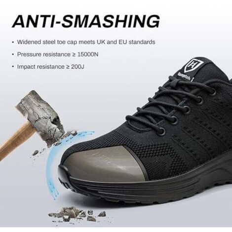 Bottes de travail anti-crevaison pour hommes, chaussures de sécurité à