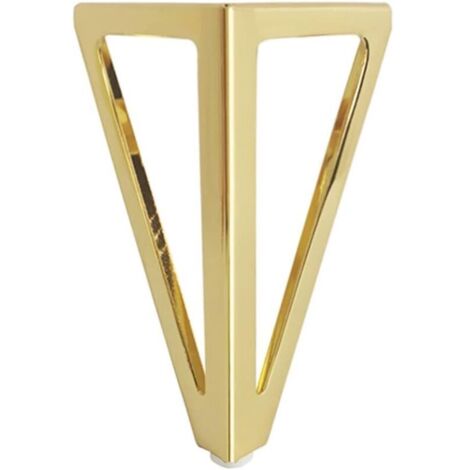 (Or) Paquet de 4 Pieds de Table triangulaires en métal 15 cm armoire de Style contemporain, pieds de meubles de canapé-lit (1/4)
