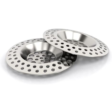 Tamis d'évacuation en acier inoxydable - Tamis de lavabo de haute qualité - Tamis flexible pour cheveux douche - Tamis d'évier ou de douche - Premium Sink Strainer - Tamis d'évacuation (2 pièces) (1/4)